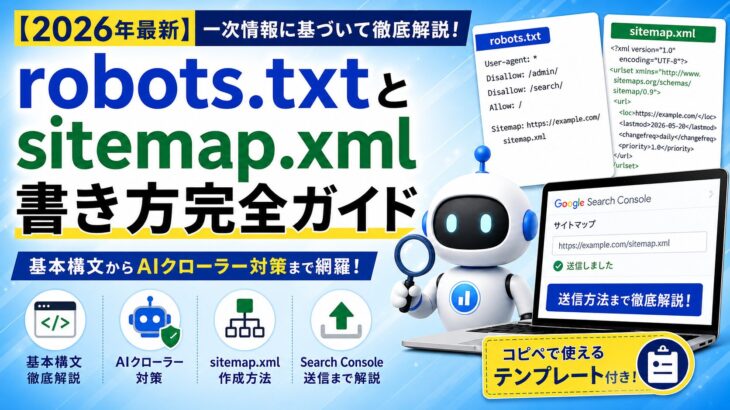 robots.txtとsitemap.xml書き方完全ガイド