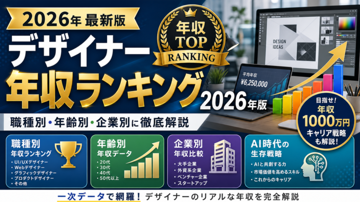 デザイナー年収ランキング2026年版